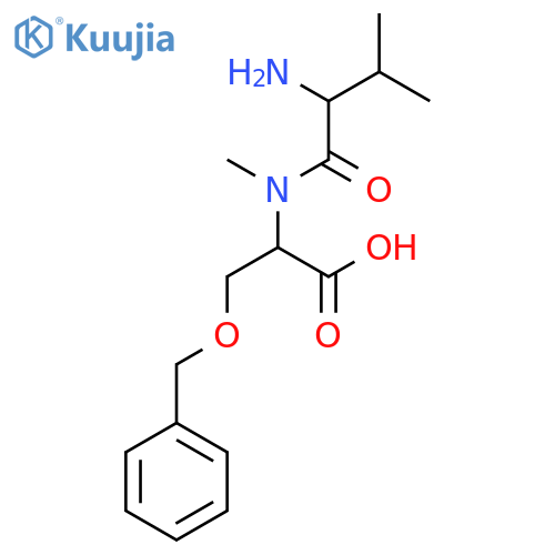 L-Serine, L-valyl-N-methyl-O-(phenylmethyl)- structure