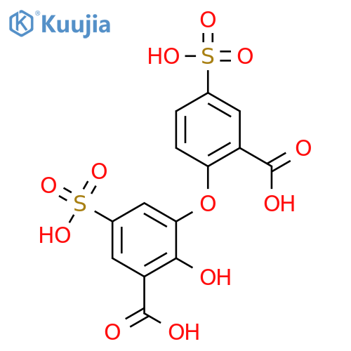 Benzoic acid, 3-(2-carboxy-4-sulfophenoxy)-2-hydroxy-5-sulfo- structure