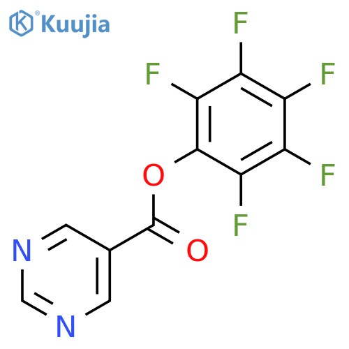 Pentafluorophenyl pyrimidine-5-carboxylate structure