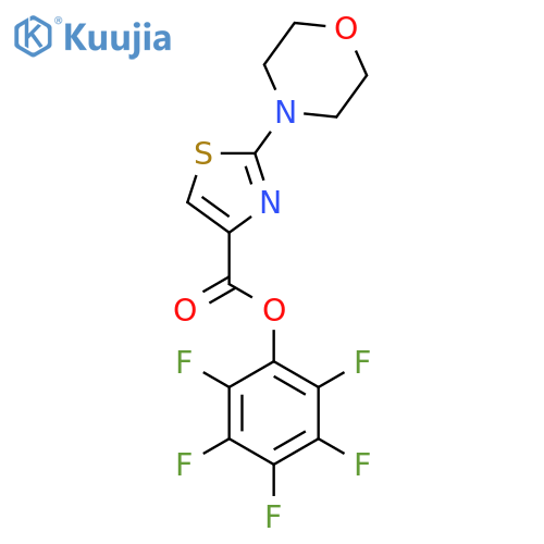 Pentafluorophenyl 2-morpholino-1,3-thiazole-4-carboxylate structure