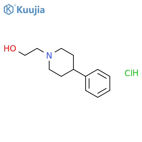 1-Piperidineethanol, 4-phenyl-, hydrochloride structure