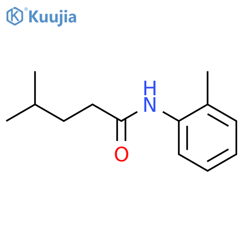 4-methyl-N-(2-methylphenyl)pentanamide structure