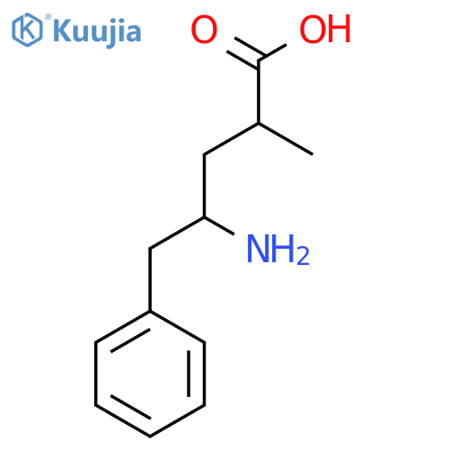 4-Amino-2-methyl-5-phenylpentanoic acid structure