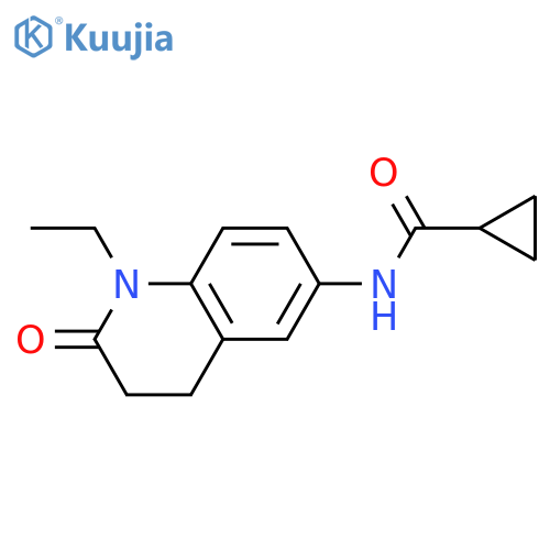 N-(1-ethyl-2-oxo-1,2,3,4-tetrahydroquinolin-6-yl)cyclopropanecarboxamide structure