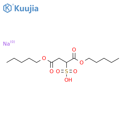 Butanedioic acid,2-sulfo-, 1,4-dipentyl ester, sodium salt (1:1) structure