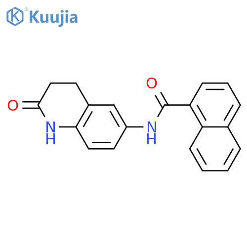 N-(2-oxo-1,2,3,4-tetrahydroquinolin-6-yl)naphthalene-1-carboxamide structure