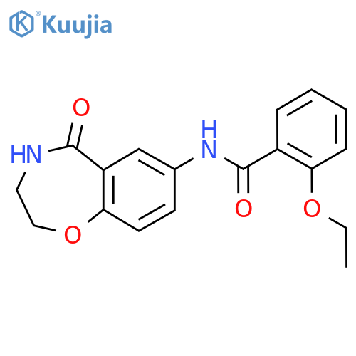 2-ethoxy-N-(5-oxo-2,3,4,5-tetrahydro-1,4-benzoxazepin-7-yl)benzamide structure