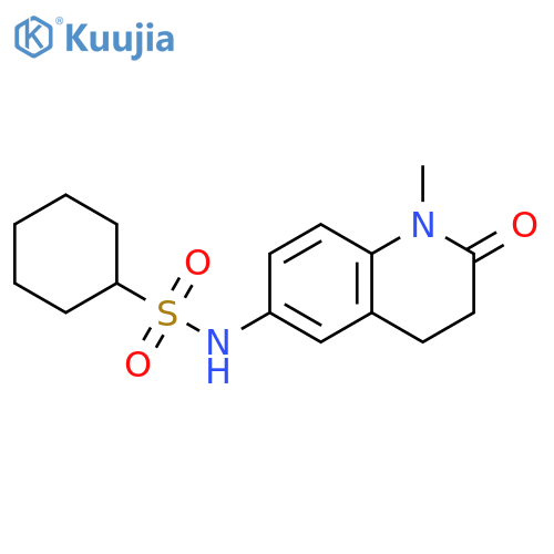 N-(1-methyl-2-oxo-1,2,3,4-tetrahydroquinolin-6-yl)cyclohexanesulfonamide structure
