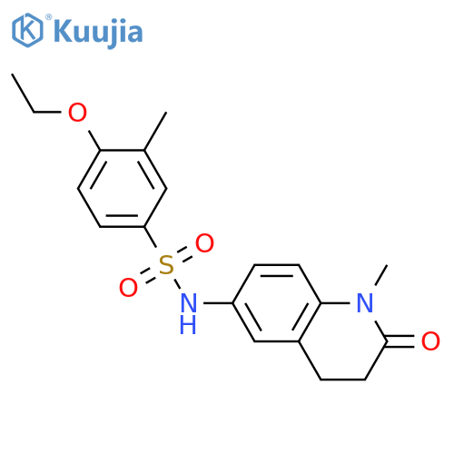 4-ethoxy-3-methyl-N-(1-methyl-2-oxo-1,2,3,4-tetrahydroquinolin-6-yl)benzene-1-sulfonamide structure
