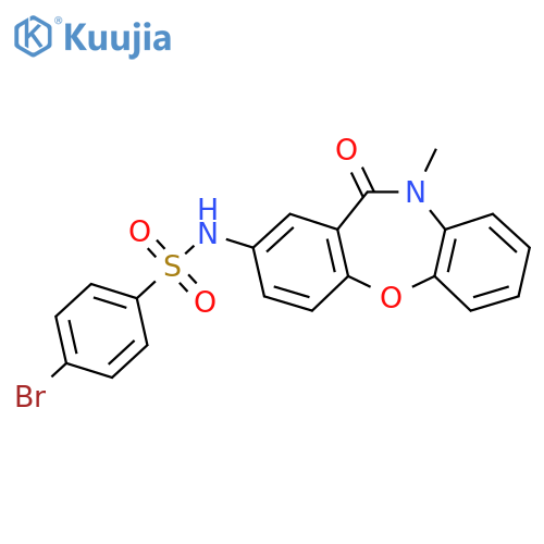 4-bromo-N-{9-methyl-10-oxo-2-oxa-9-azatricyclo9.4.0.0^{3,8}pentadeca-1(11),3(8),4,6,12,14-hexaen-13-yl}benzene-1-sulfonamide structure
