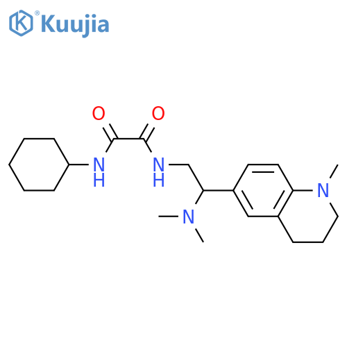 N'-cyclohexyl-N-2-(dimethylamino)-2-(1-methyl-1,2,3,4-tetrahydroquinolin-6-yl)ethylethanediamide structure