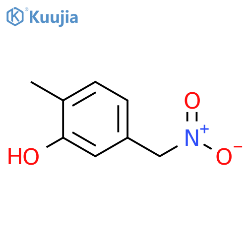 2-methyl-5-(nitromethyl)phenol structure