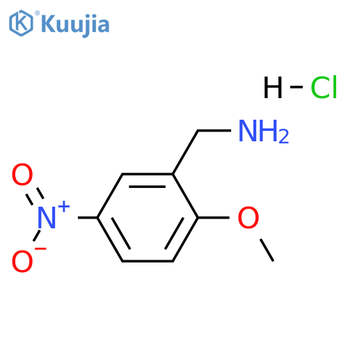 (2-methoxy-5-nitrophenyl)methanamine hydrochloride structure