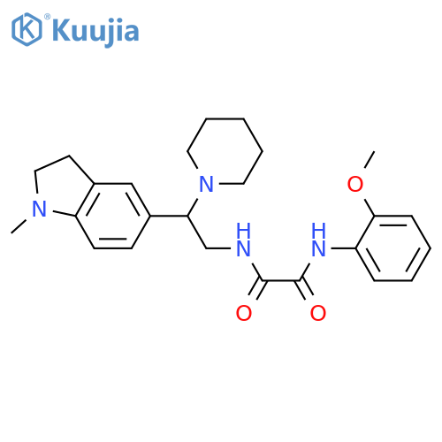 N'-(2-methoxyphenyl)-N-2-(1-methyl-2,3-dihydro-1H-indol-5-yl)-2-(piperidin-1-yl)ethylethanediamide structure