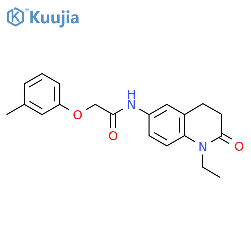 N-(1-ethyl-2-oxo-1,2,3,4-tetrahydroquinolin-6-yl)-2-(3-methylphenoxy)acetamide structure