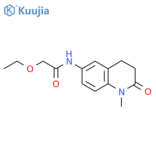 2-ethoxy-N-(1-methyl-2-oxo-1,2,3,4-tetrahydroquinolin-6-yl)acetamide structure