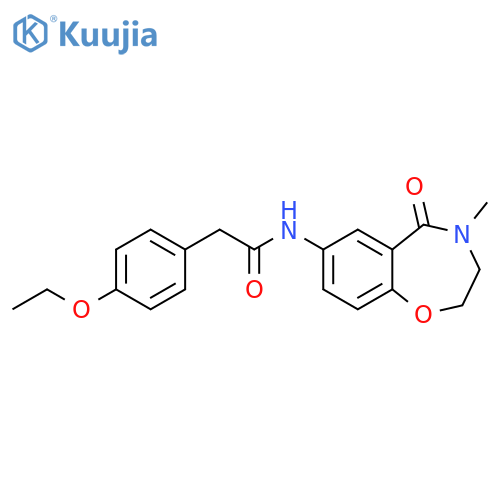 2-(4-ethoxyphenyl)-N-(4-methyl-5-oxo-2,3,4,5-tetrahydro-1,4-benzoxazepin-7-yl)acetamide structure