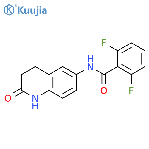 2,6-difluoro-N-(2-oxo-1,2,3,4-tetrahydroquinolin-6-yl)benzamide structure