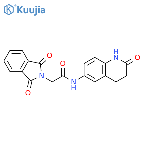 2-(1,3-dioxo-2,3-dihydro-1H-isoindol-2-yl)-N-(2-oxo-1,2,3,4-tetrahydroquinolin-6-yl)acetamide structure