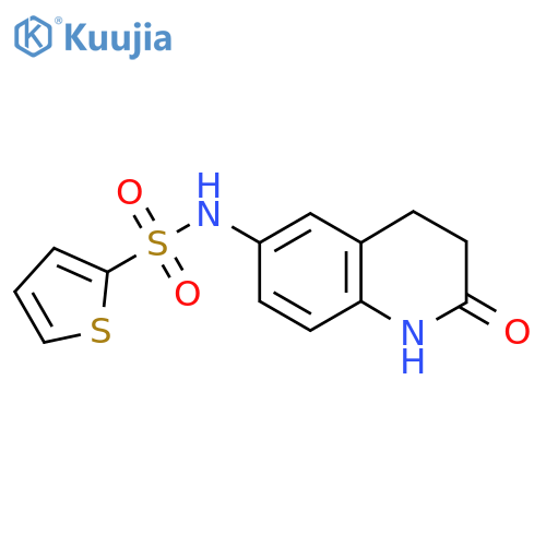 N-(2-oxo-1,2,3,4-tetrahydroquinolin-6-yl)thiophene-2-sulfonamide structure