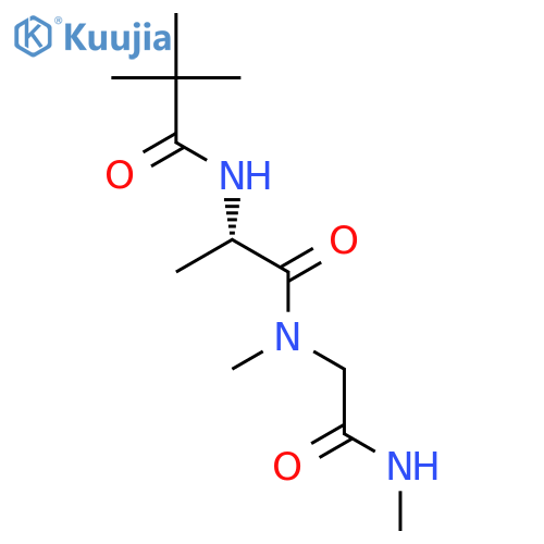 Glycinamide, N-(2,2-dimethyl-1-oxopropyl)alanyl-N,N2-dimethyl- structure