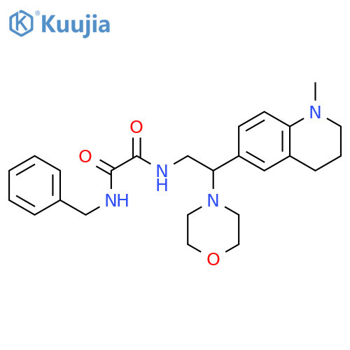 N'-benzyl-N-2-(1-methyl-1,2,3,4-tetrahydroquinolin-6-yl)-2-(morpholin-4-yl)ethylethanediamide structure