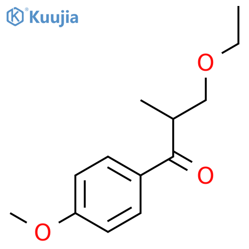1-Propanone, 3-ethoxy-1-(4-methoxyphenyl)-2-methyl- structure