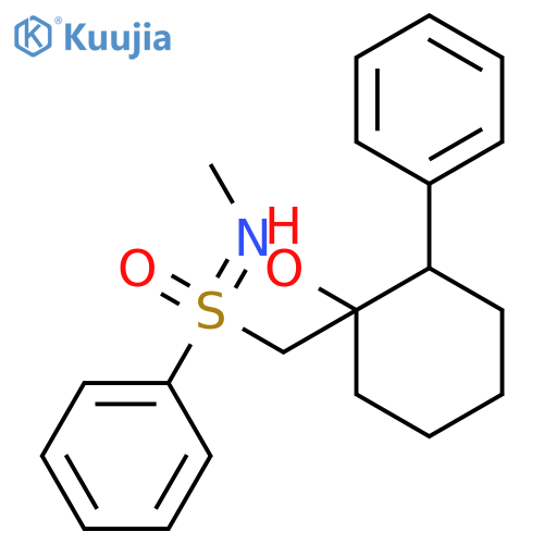 Cyclohexanol, 1-[(N-methyl-S-phenylsulfonimidoyl)methyl]-2-phenyl- structure
