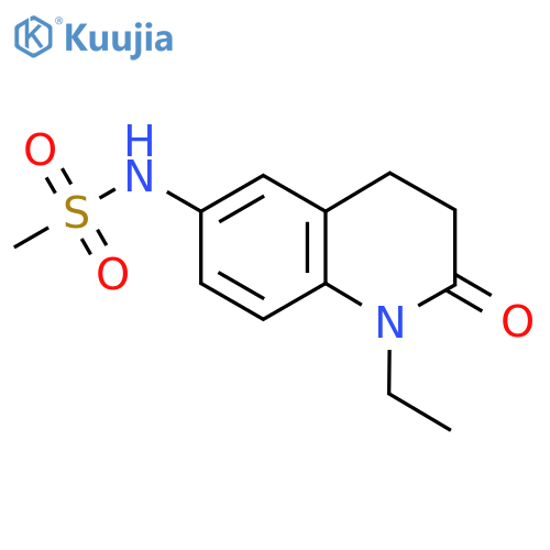 N-(1-ethyl-2-oxo-1,2,3,4-tetrahydroquinolin-6-yl)methanesulfonamide structure