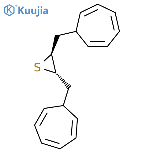 Thiirane, 2,3-bis(2,4,6-cycloheptatrien-1-ylmethyl)-, trans- structure
