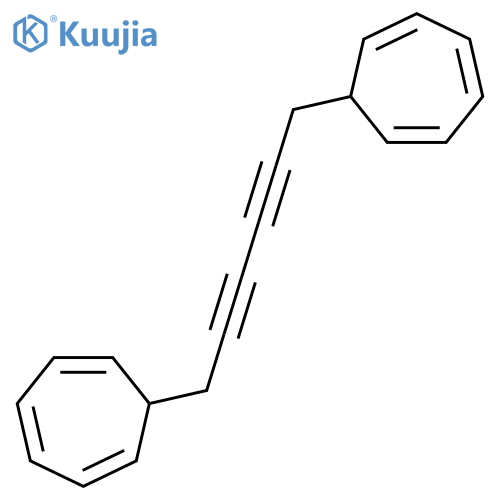 1,3,5-Cycloheptatriene, 7,7'-(2,4-hexadiyne-1,6-diyl)bis- structure