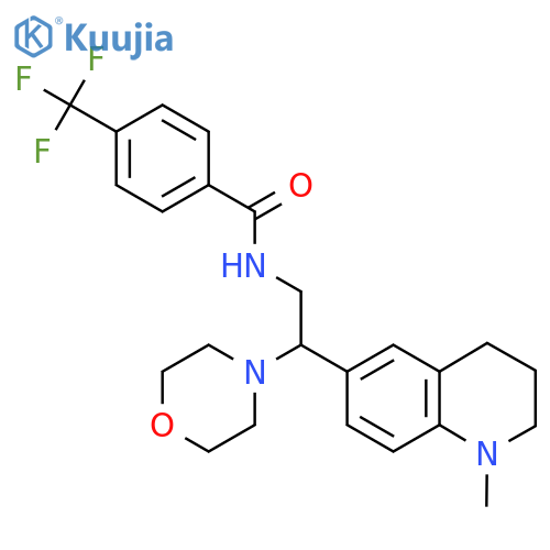 N-2-(1-methyl-1,2,3,4-tetrahydroquinolin-6-yl)-2-(morpholin-4-yl)ethyl-4-(trifluoromethyl)benzamide structure