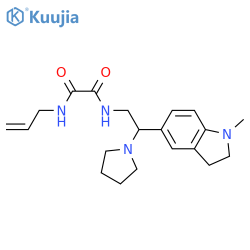 N'-2-(1-methyl-2,3-dihydro-1H-indol-5-yl)-2-(pyrrolidin-1-yl)ethyl-N-(prop-2-en-1-yl)ethanediamide structure