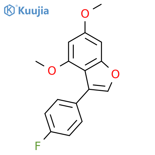 Benzofuran, 3-(4-fluorophenyl)-4,6-dimethoxy- structure