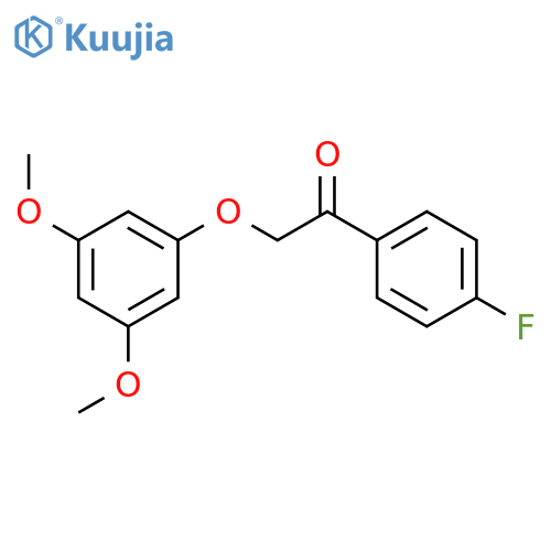 Ethanone, 2-(3,5-dimethoxyphenoxy)-1-(4-fluorophenyl)- structure