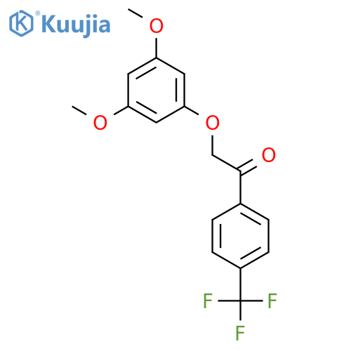 Ethanone, 2-(3,5-dimethoxyphenoxy)-1-[4-(trifluoromethyl)phenyl]- structure