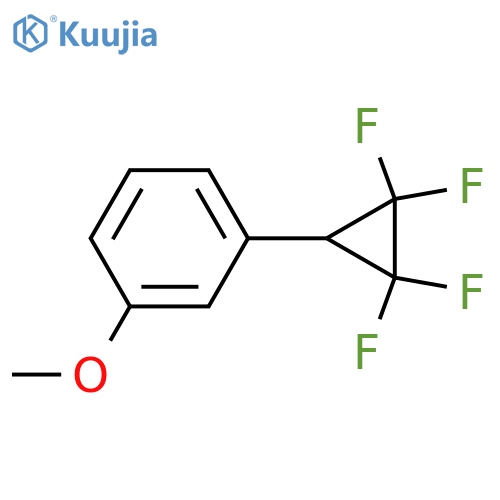 Benzene, 1-methoxy-3-(2,2,3,3-tetrafluorocyclopropyl)- structure