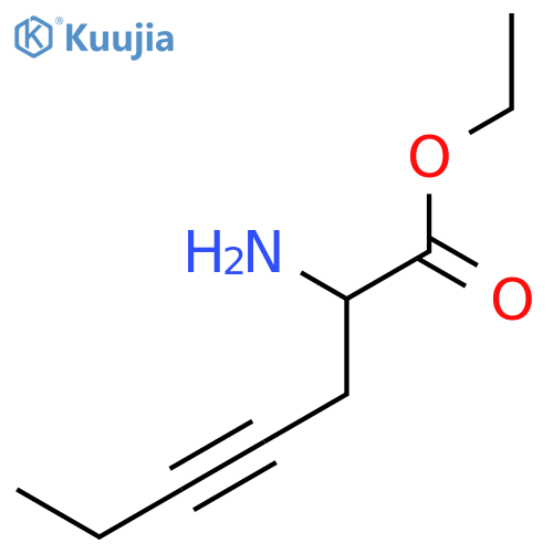 4-Heptynoic acid, 2-amino-, ethyl ester structure
