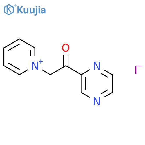 Pyridinium, 1-[2-oxo-2-(2-pyrazinyl)ethyl]-, iodide (1:1) structure