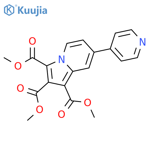 1,2,3-Indolizinetricarboxylic acid, 7-(4-pyridinyl)-, 1,2,3-trimethyl ester structure