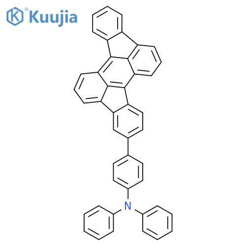 Benzenamine, N,N-diphenyl-4-(5-rubicenyl)- structure