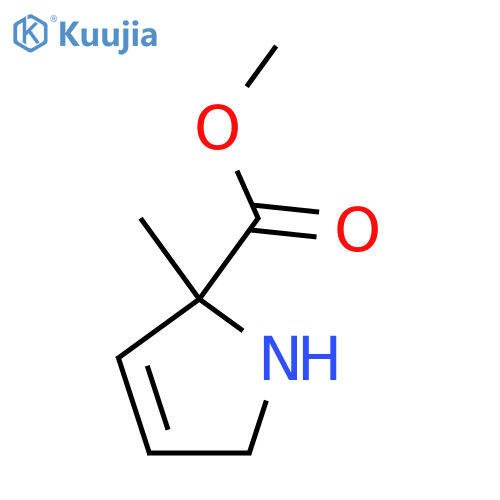Methyl 2-methyl-2,5-dihydro-1H-pyrrole-2-carboxylate structure