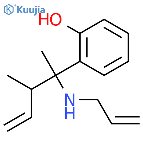 Phenol, 2-[(1S,2R)-1,2-dimethyl-1-(2-propen-1-ylamino)-3-buten-1-yl]- structure