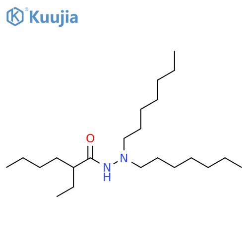 Hexanoic acid, 2-ethyl-, 2,2-diheptylhydrazide structure