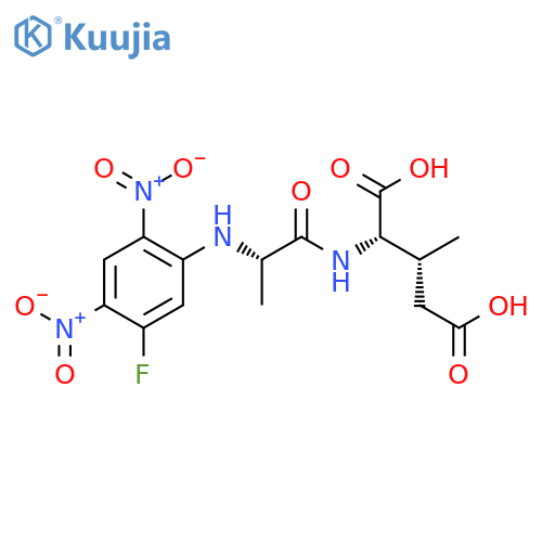 L-Glutamic acid, N-(5-fluoro-2,4-dinitrophenyl)-L-alanyl-3-methyl-, (3R)- structure