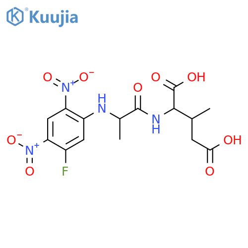 L-Glutamic acid, N-(5-fluoro-2,4-dinitrophenyl)-D-alanyl-3-methyl-, (3S)- structure