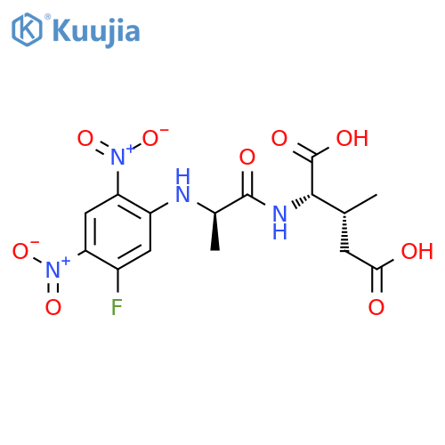 L-Glutamic acid, N-(5-fluoro-2,4-dinitrophenyl)-D-alanyl-3-methyl-, (3R)- structure