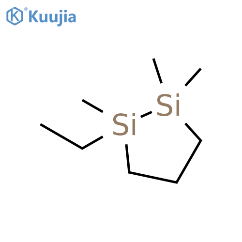 1,2-Disilacyclopentane, 1-ethyl-1,2,2-trimethyl- structure