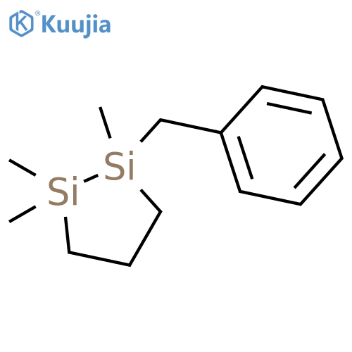 1,2-Disilacyclopentane, 1,1,2-trimethyl-2-(phenylmethyl)- structure