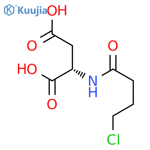L-Aspartic acid, N-(4-chloro-1-oxobutyl)- structure